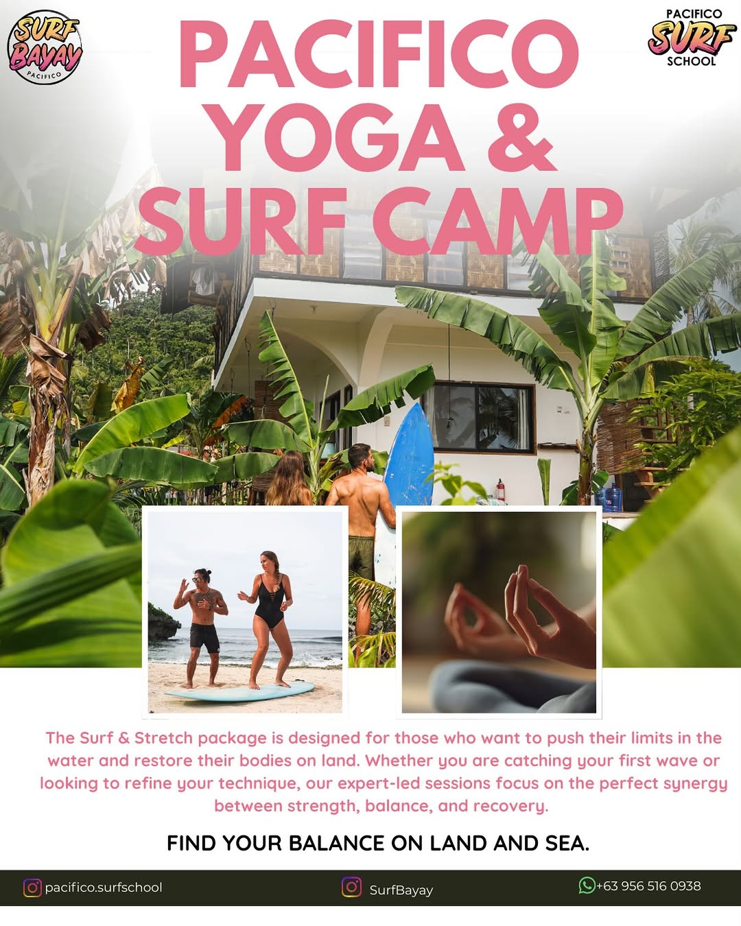 Surf and yoga at Surf Bayay Pacifico